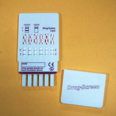 Anında Doğru Hızlı Teşhis Test Kiti Çoklu İlaç Tarama İdrar 6 Panel