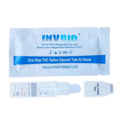 DOA Hızlı 15ng / ml Uyuşturucu Bağımlılığı Test Kiti Salivaire Thc Oral Test Cihazları FDA Sertifikalı