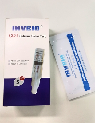 1 Panel Uyuşturucu Bağımlılığı Test Kiti Nikotin / Kotinin / Tütün Tükürük Dip Kartı