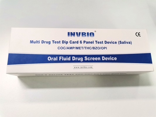 40ng/ml 6 Panel Sıvı Oral Tükürük Uyuşturucu Testi Yüksek Doğruluk