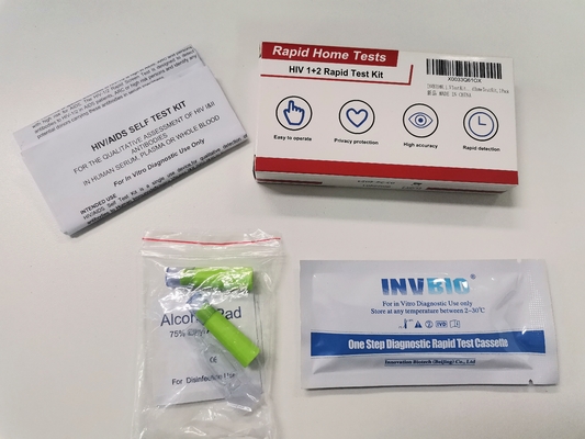 HIV 1+2 Kan Hiv Hızlı Test Kitleri HIV AIDS Testi CE Onaylı