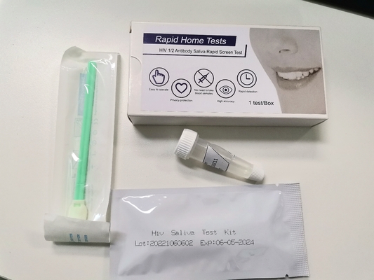 FSC'li Hiv Tip 1 Tip 2 Tükürük Hızlı Test Kiti