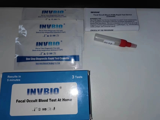Hızlı Teşhis 1 adet Bir Adım Dışkıda Gizli Kan Testi Kiti Evde Kullanım Hızlı Tespit