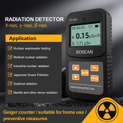 El taşınabilir Dijital Nükleer Detektör Radyasyon X Ray Y Ray Geiger radyasyonu