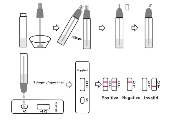 Bulaşıcı Hastalıklar H Pylori Tabure Test Kiti Helicobacter Pylori Antijen Anında
