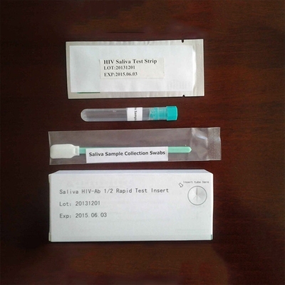 Antikor Hiv Tespiti Bulaşıcı Hastalık Hızlı Test Kitleri Tam Kan Plazma Tükürük Örneği 25 Test