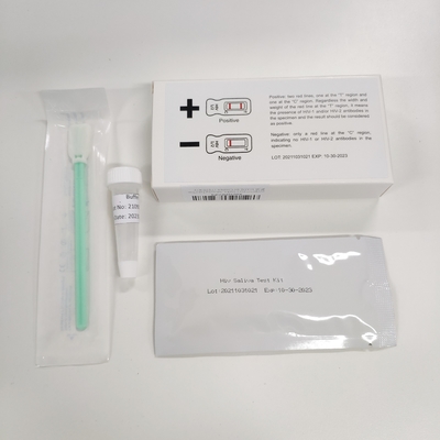 Antikor Hiv Tespiti Bulaşıcı Hastalık Hızlı Test Kitleri Tam Kan Plazma Tükürük Örneği 25 Test