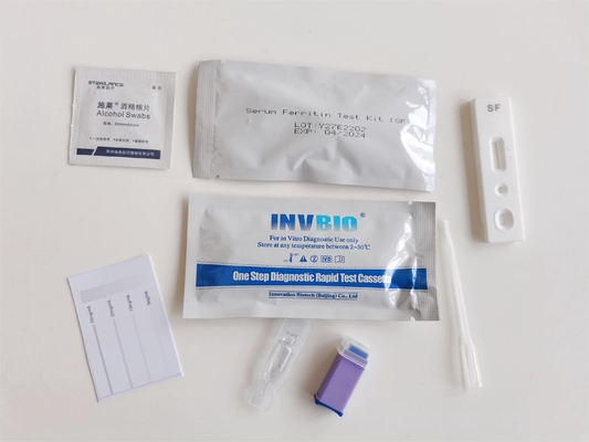 Hızlı İmmünofloresan Testi Hızlı Test Kaseti Ferritin Seviyesi Test Kiti 2 test/kutu