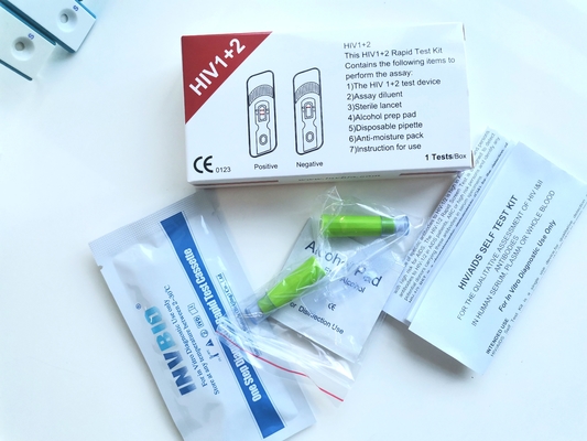 Kendi Kendine Teşhis 25 adet/kutu Hiv Hızlı Test Kitleri Enfeksiyon Kandaki Antikorları Tespit Eder