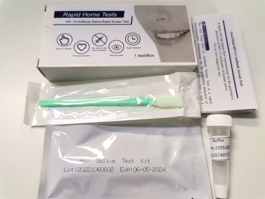 Evde Tükürük Hızlı Hiv Test Kiti %99,28 Hassasiyet