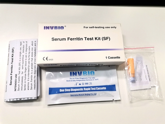 Ferritin Kantitatif Hızlı Kendi Kendine Test Yüksek Doğruluk 1 Test/Kutu