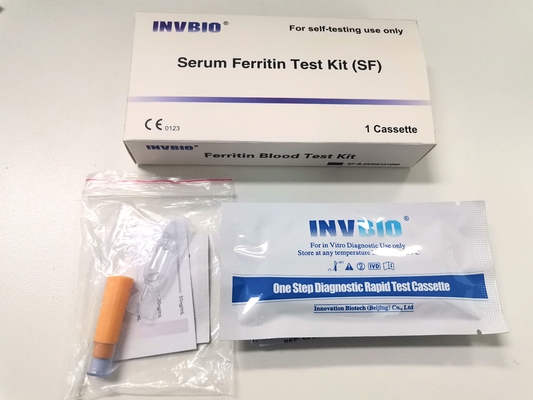 İnsan Ferritin Seviyesi Kan Hızlı Test Kaseti Elisa Kiti %99,2 Hassasiyet
