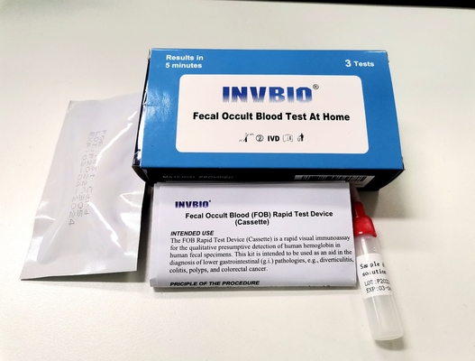 Yüksek Doğruluk Hızlı 4.0mm Dışkıda Gizli Kan Testi Kiti Evde Test