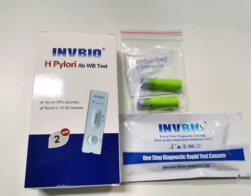 25 adet H Pylori Kartı Bulaşıcı Hastalık Hızlı Test Kitleri Antijen Dışkı