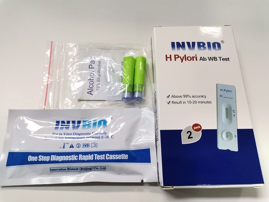H Pylori Ag Bulaşıcı Hastalık Hızlı Test Kitleri CE ile Dışkı Kartı