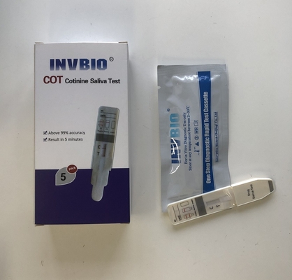 %99 Doğruluk ile Cotinine COT Tükürük Hızlı Test Oral Sıvı Tarama Testi