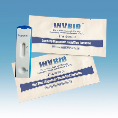 1.0ng/Ml Miyokard Enfarktüsü Mi Ctni Kardiyak Troponin I Hızlı Test Kiti Invbio