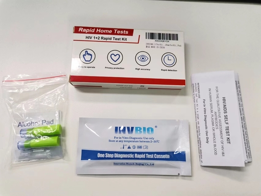 Tek Adımda Kendi Kendine Teşhis Hiv 1 ve 2 Test Kiti Kullanışlı Tam Kan
