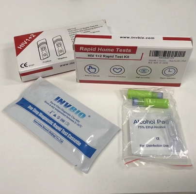 Yüksek Hassasiyetli 1/2 Hızlı Hiv Test Kiti Evde Kullanım