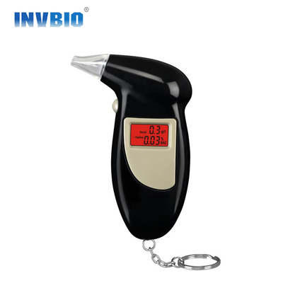 Alkalin Pil ile Polis Araba Dijital Bactrack Alkol Breathalyzer Anahtarlık