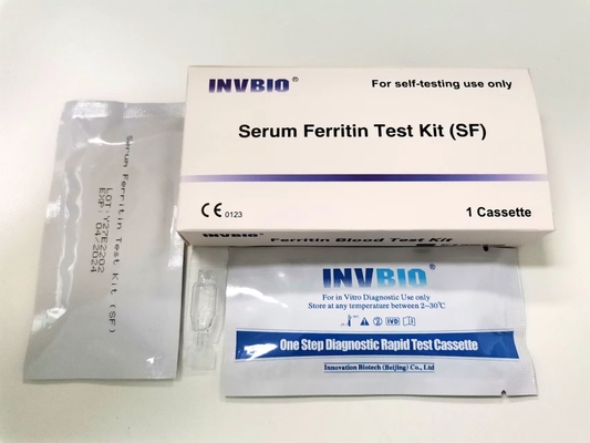 Bir Adımda Serum Ferritin Seviyesi Test Kiti Parmak Kanı Evde Kolay Kullanım