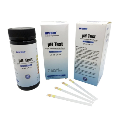 Asitlik ve Alkalinite Tükürük Ph Test Şeritleri 4.5 - 9.0