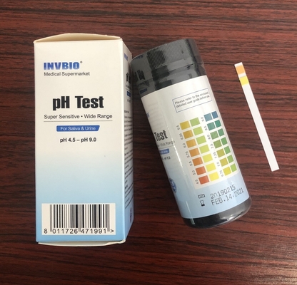 Asitlik ve Alkalinite Tükürük Ph Test Şeritleri 4.5 - 9.0