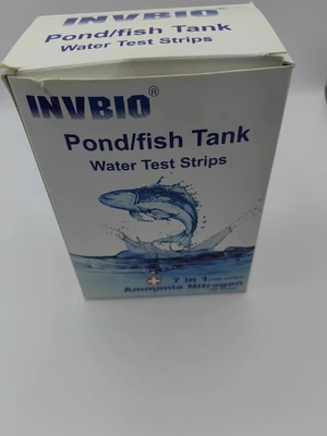 Akvaryum Gölet Balık Tankı Su Kalitesi Test Kiti 7'si 1 Arada Şeritler 100/Paket