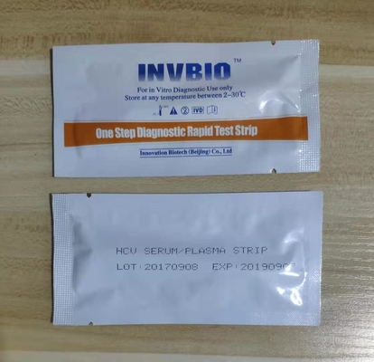 %99,8 Hassasiyet Hepatit C Test Şeridi %99,9 Özgünlük