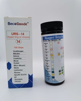 14 Parametreler Ev İdrar Analizi Test Çubuğu Urs-14