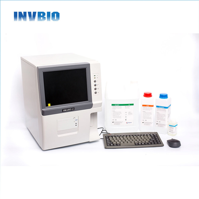 LCD Invbio Otomatik Hematoloji Analizörü Bc20 Bc-20s Cbc Wbc Kan Analizörü