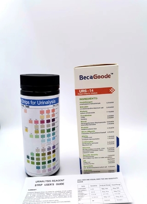 98% doğruluk İnsani pH Reagent Şeritleri İdrar Analizi için 3.00mm Genişlik