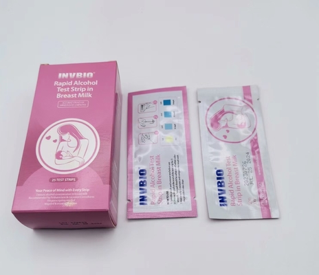 Kullanımı Kolay Ana Sütü Alkol Testi Şeritleri Paket başına 25 Test