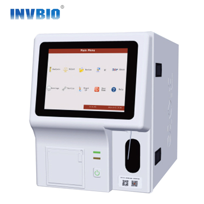 TFT LCD Ekran WBC Tam Otomatik Hematoloji Analizörü Üç Parçalı