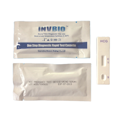 Tıbbi IVD Hcg Tek Adımda Gebelik Test Kartı