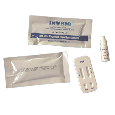 IgG IgM TOXO Toksoplazmoz Ev Test Kiti Kolloidal Altın Kromatografisi