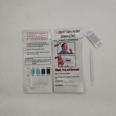 INVBIO Kişisel Tek Adım Tükürük Alkol Test Şeridi 25 Şerit / Kutu