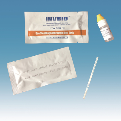 Hastane İçin Profesyonel Tıbbi Cihazlar Frengi Test Şeridi Bir Adım