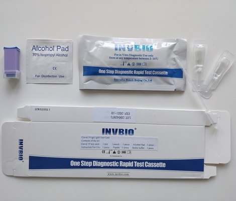 SARS-CoV-2 Coronavirus IgG IgM Antikor Test Kiti Tek Adımda Kendi Kendini Test Eden INVBIO