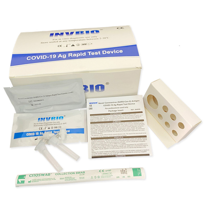 Ev Antijen Nazal Swab Test Kiti %95,6 Duyarlılık Home Covid 19 Hızlı Test Kiti Nazofaringeal Swab Kiti CE