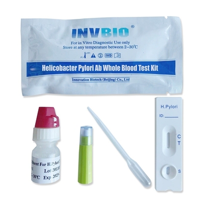 CE Sertifikalı Bulaşıcı Hastalık Hızlı Test Kitleri H Pylori Ag Antijen Dışkı Kartı