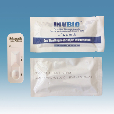 25 Ng/Ml Dışkı Salmonella Tifo Ateş Test Kiti 25 Test / Kutu