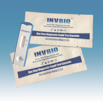 Serum Plazma IgG IgM Antikor Chikungunya Hızlı Test Kiti Kartı