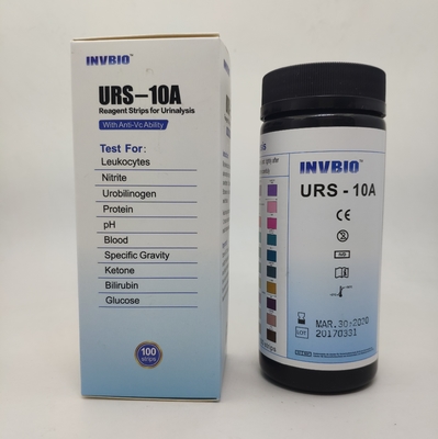 INVBIO 10 Parametre İdrar Analizi Test Şeritleri in vitro