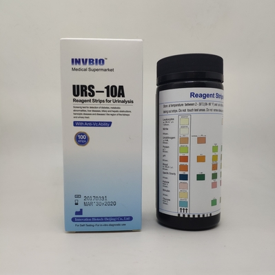 INVBIO 10 Parametre İdrar Analizi Test Şeritleri in vitro