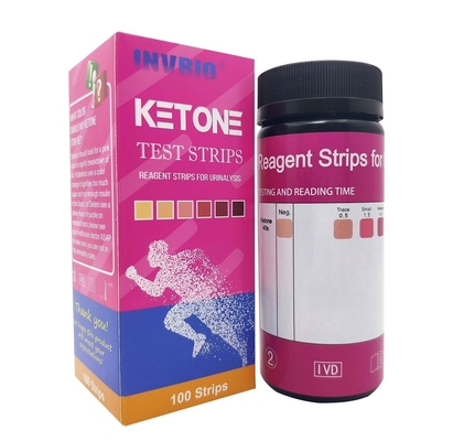 Keton Reaktif İdrar Analizi Test Şeritleri 1 Parametre Tıbbi Teşhis