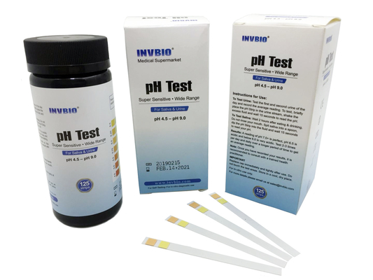 INVBIO İnsan PH Reaktif İdrar Analizi Test Şeritleri 3.00mm Genişlik